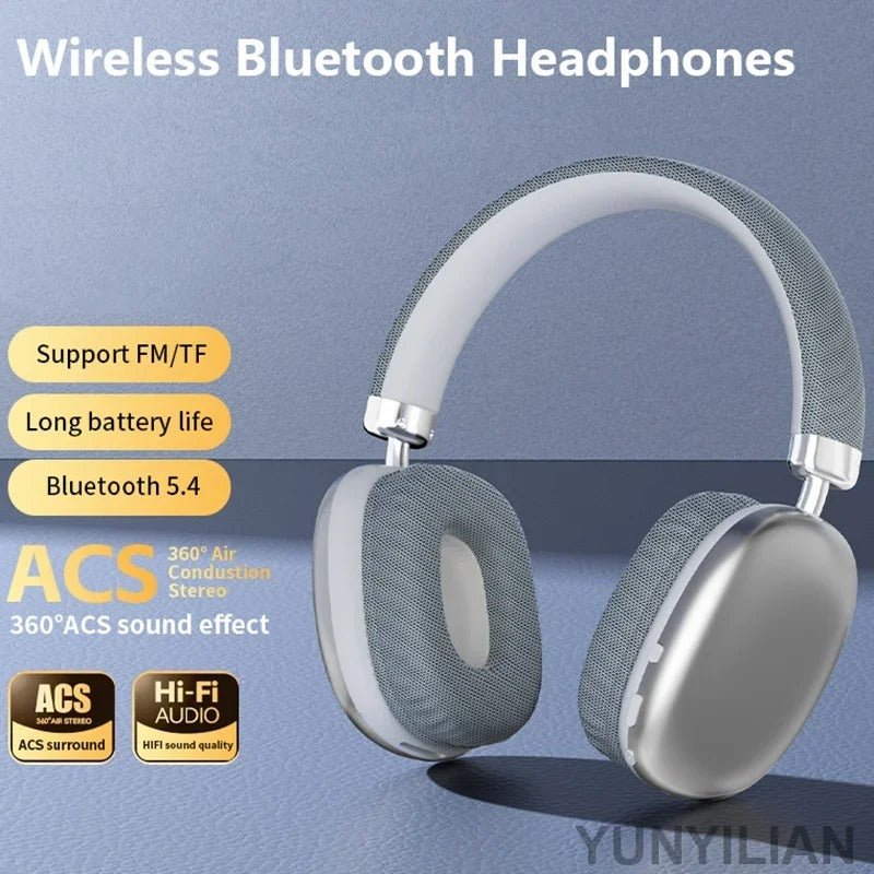 Wireless Over-Ear Bluetooth Headset for Smartphones