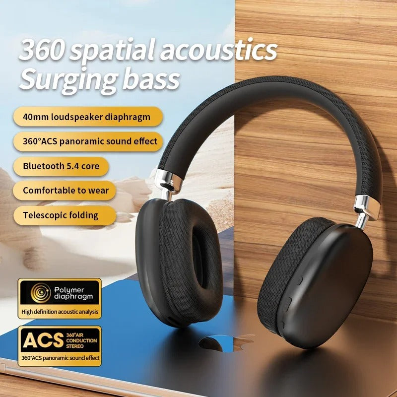 Wireless Over-Ear Bluetooth Headset for Smartphones