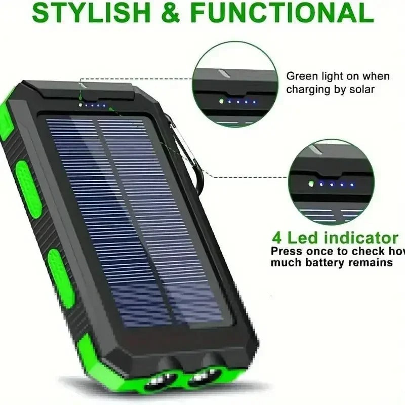 4-in-1 Solar Power Bank 10000mAh -