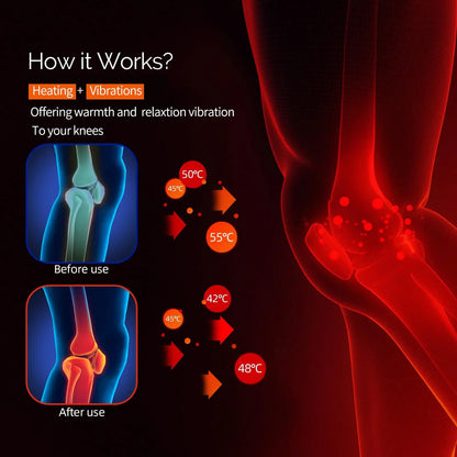 Smart Cordless Knee Massager Vibration Air