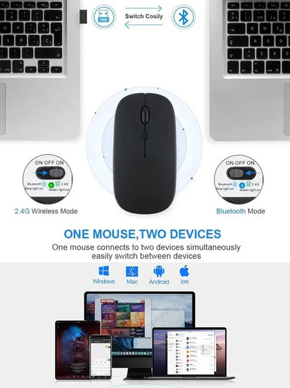 Wireless Dual-Mode RGB Rechargeable Mouse