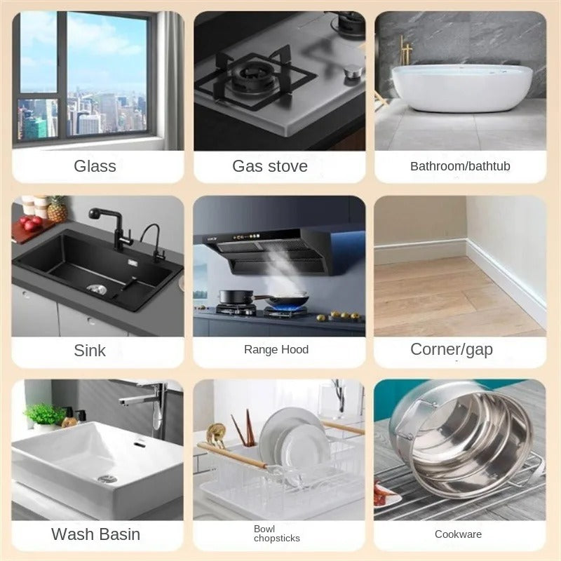 Electric Washer Dishwasher Brush Glass Gap