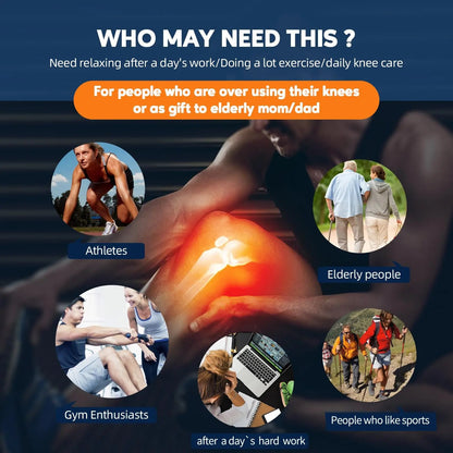 Smart Cordless Knee Massager Vibration Air