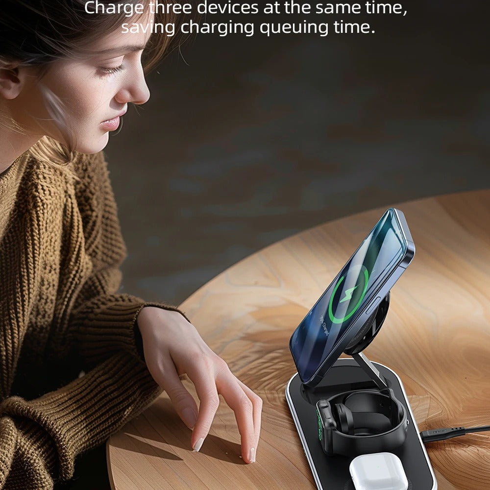 3 In 1 Magnetic Wireless Charger