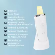 Ultrasonic Skin Scrubber Electric Facial Cleansing