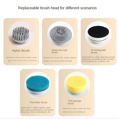 Electric Washer Dishwasher Brush Glass Gap